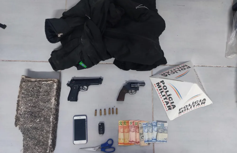 MG: homem armado enfrenta policiais a pedradas durante fuga
