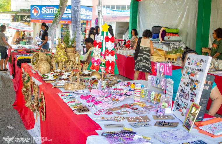Feira de Artesanato na Praça Silviano Brandão começou quinta e vai até dia 23