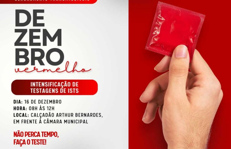 Viçosa: Prefeitura e SaeCta realizarão testagens de ISTs no próximo sábado, 16