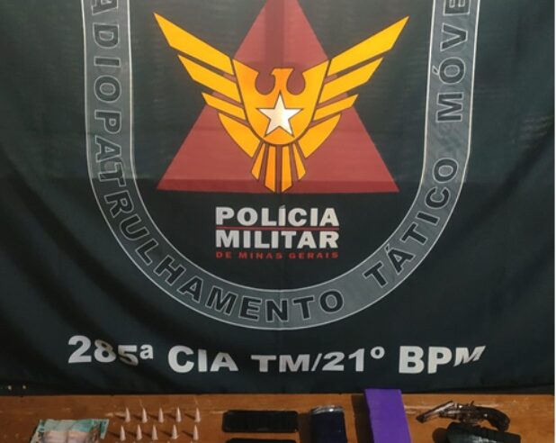 Homens são presos por tráfico de drogas e posse ilegal de arma de fogo