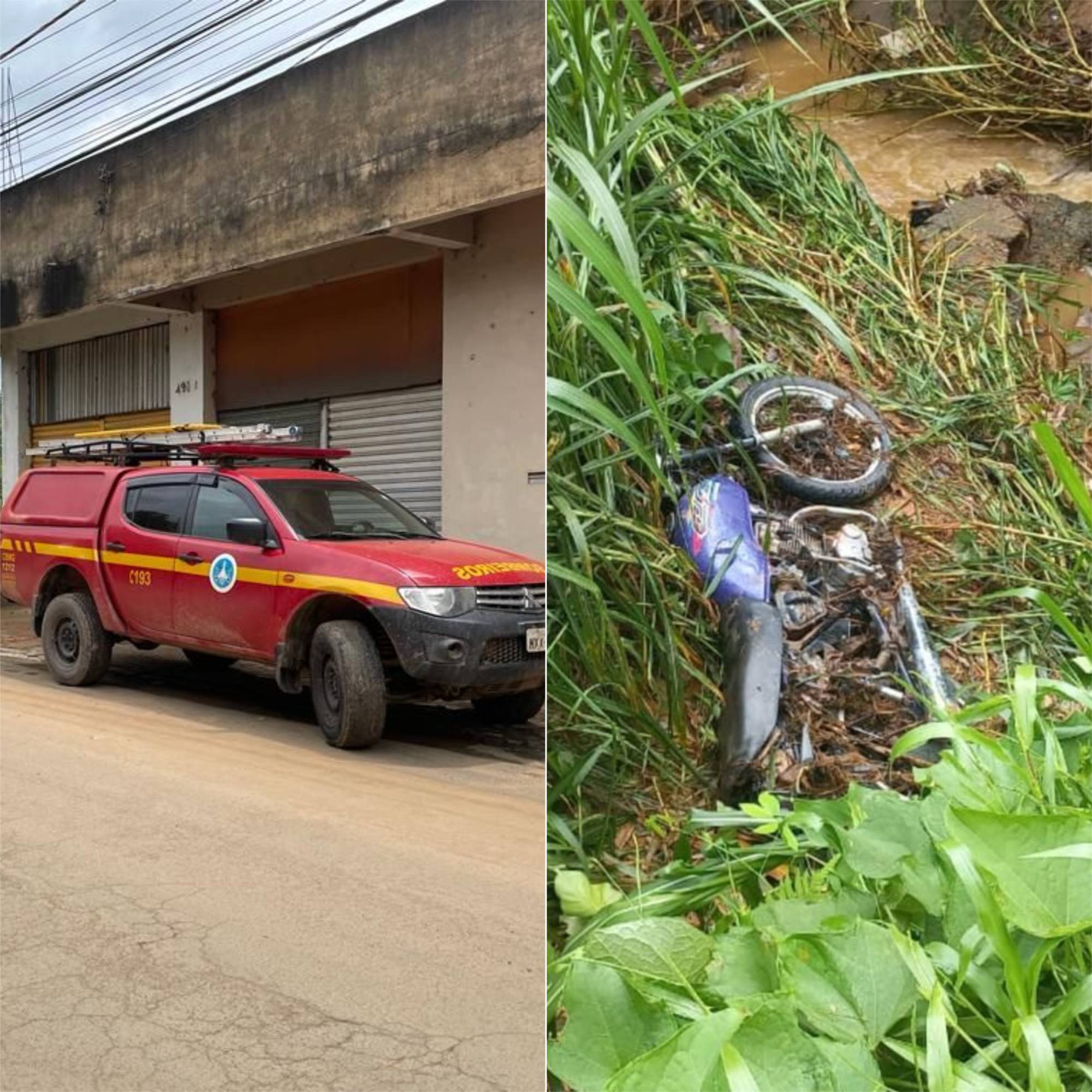 Viçosa: Bombeiros continuam buscas por motociclista arrastado por enxurrada