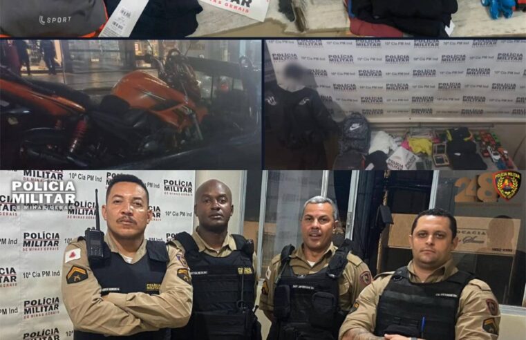 Viçosa: Homem é preso em flagrante após furto em estabelecimento comercial