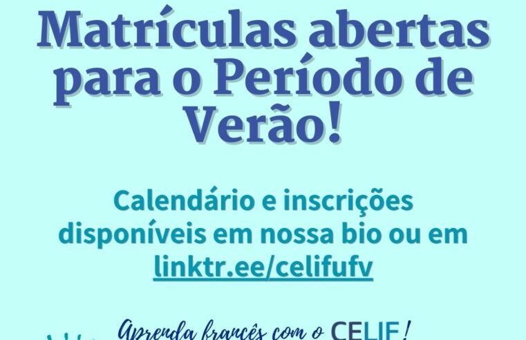 Curso de Francês da UFV tem turmas remotas e presenciais no período de verão