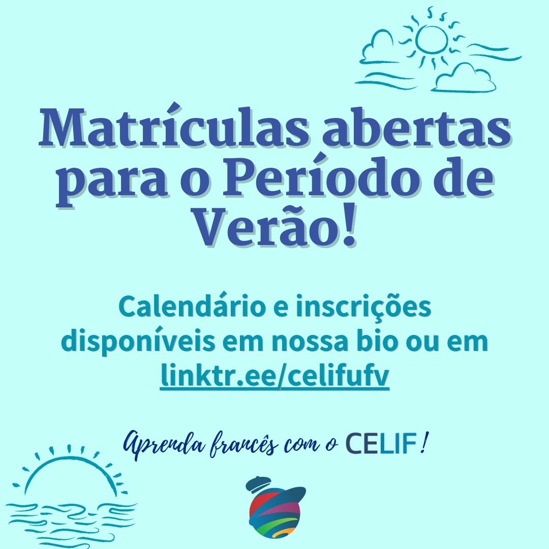 Curso de Francês da UFV tem turmas remotas e presenciais no período de verão