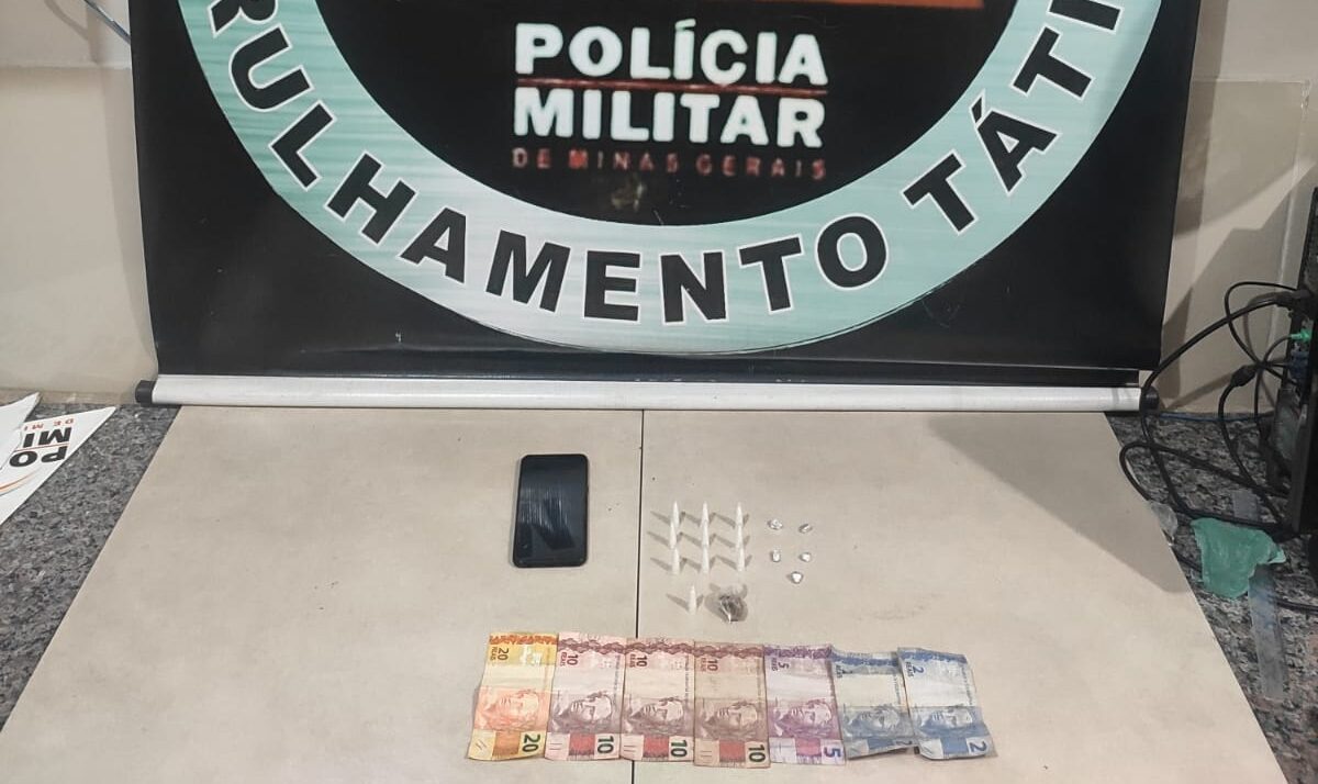 PM prende homem e apreende dois adolescentes por tráfico de drogas