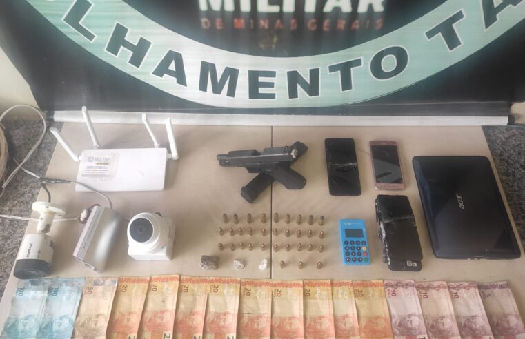 Viçosa: Polícia desarticula ponto de tráfico de drogas e apreende armas