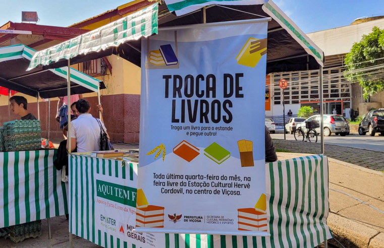 Barraca de Troca de Livros da Secult volta à Feira da Estação nesta quarta, 31