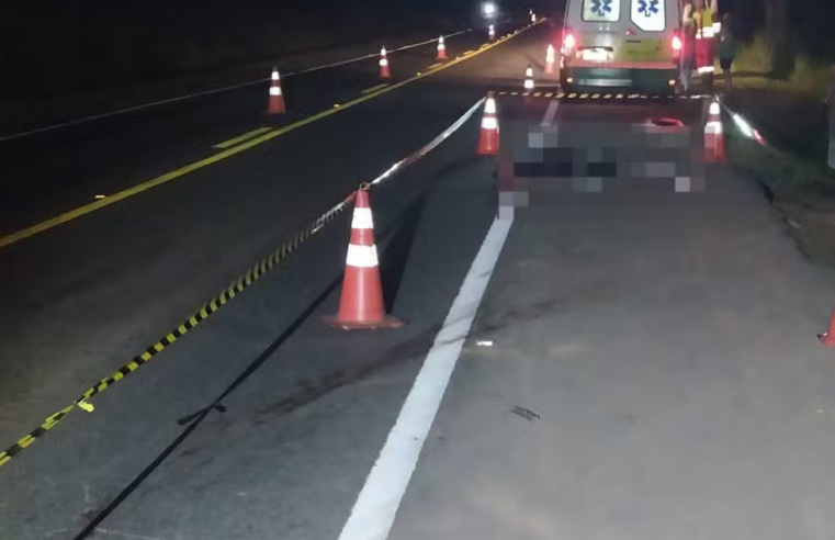 BR-116: jovem de 23 anos morre após ser atropelado duas vezes por dois carros diferentes