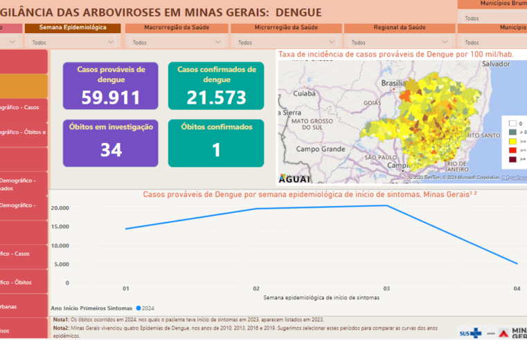 Minas confirma segunda morte de 2024 por dengue