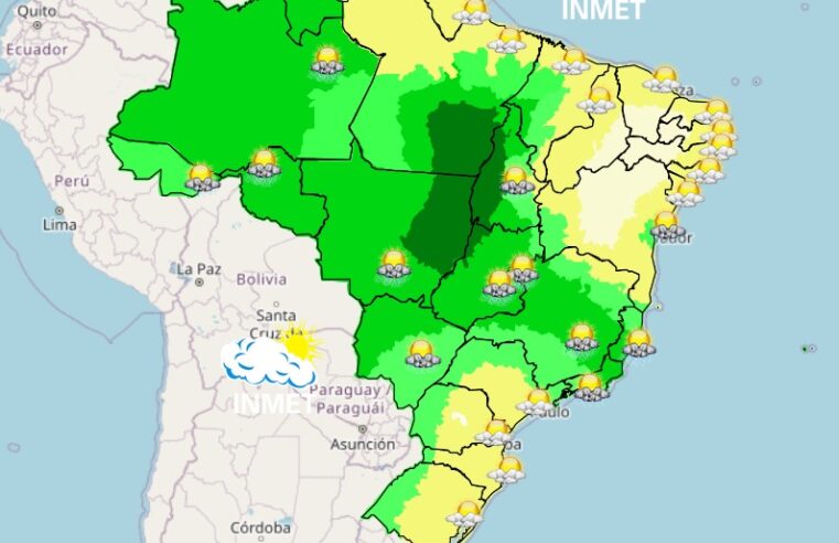 Massa de ar quente pode elevar temperaturas em Minas Gerais