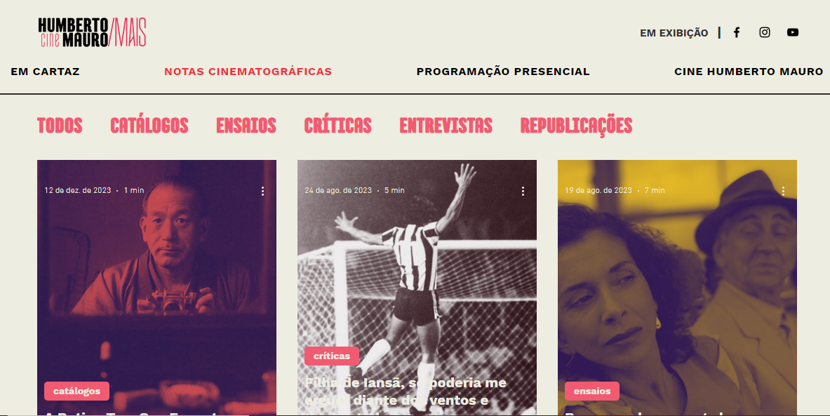 CineHumbertoMauroMAIS: streaming do governo é espaço para produções mineiras