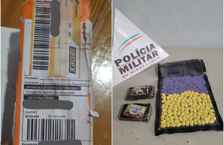 MG: homem é preso depois de receber comprimidos de ecstasy e barras de haxixe pelos Correios