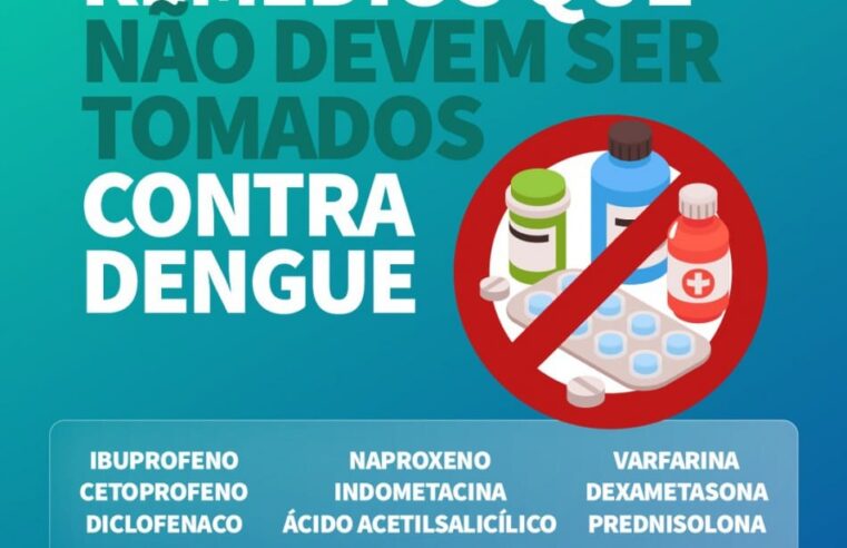 Confira os medicamentos contraindicados em caso de suspeita de dengue 