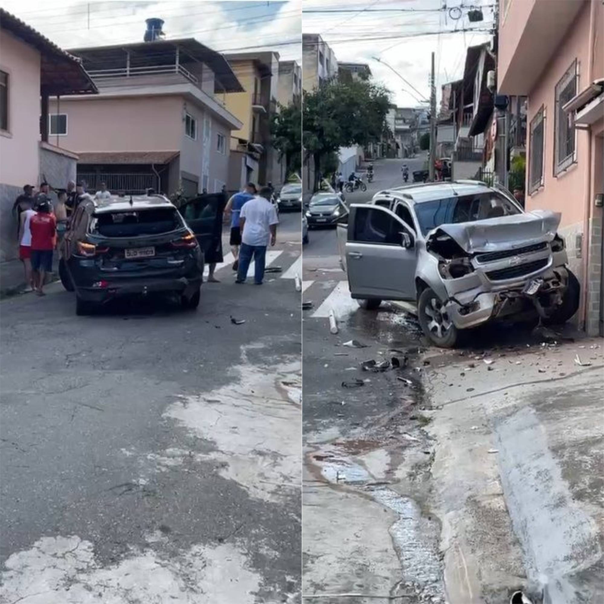 Viçosa: Colisão entre carros no Fátima deixa três pessoas feridas