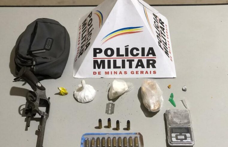 Operação policial desmantela tráfico de drogas e apreende arma de fogo em Ervália