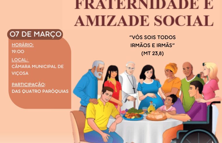 Viçosa: Lançamento da Campanha da Fraternidade acontece hoje 7/3 na Câmara