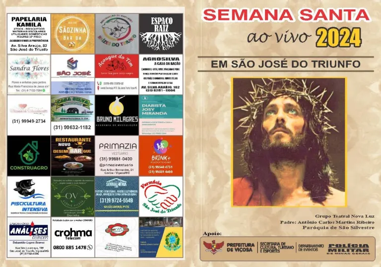 Semana Santa de São José do Triunfo teve início no domingo (24)