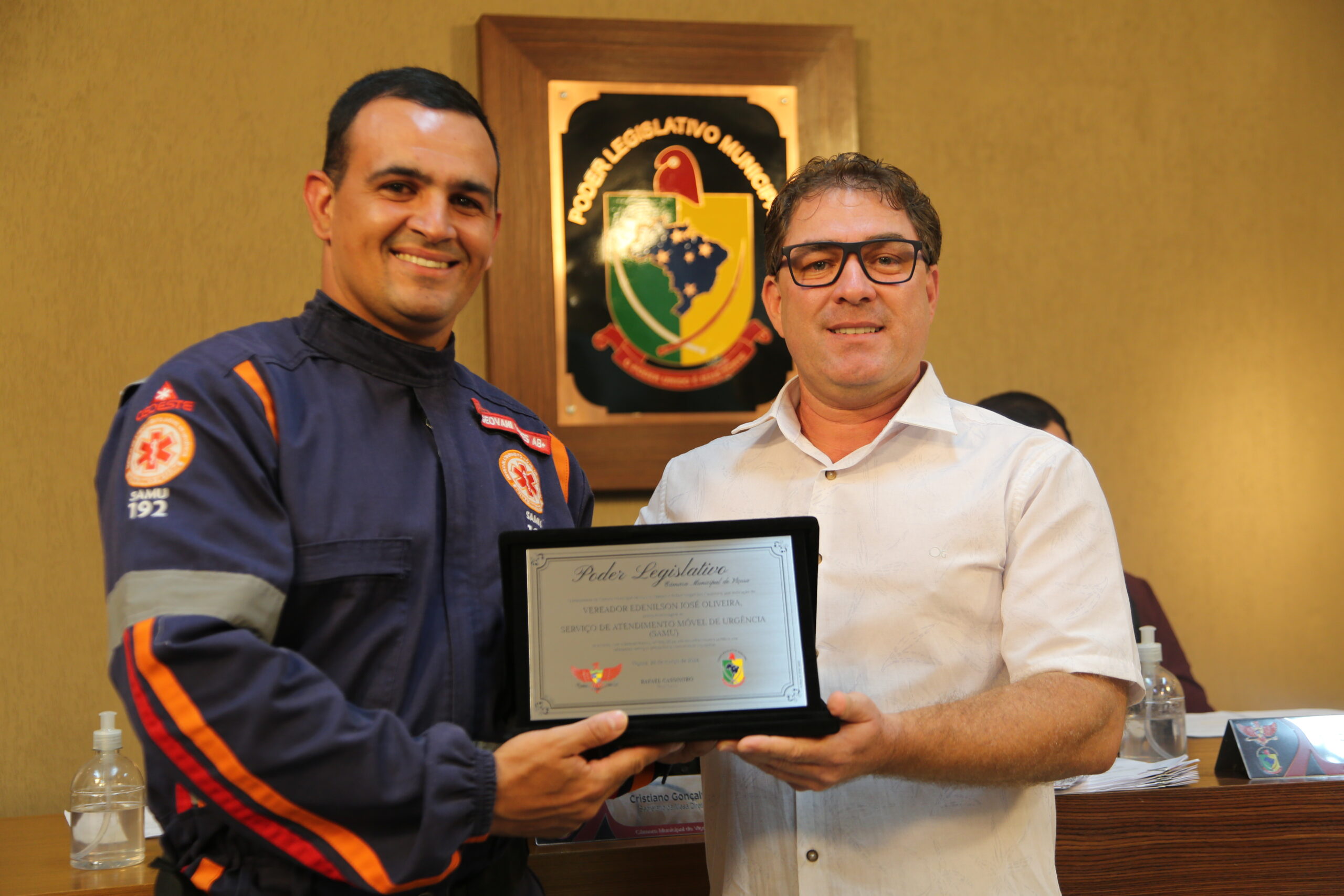 Viçosa: Vereador presta homenagem ao Serviço Móvel de Urgência