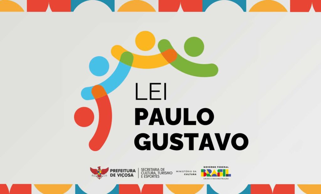 Banner da Lei Paulo Gustavo produzido pela Secult. Apenas título.