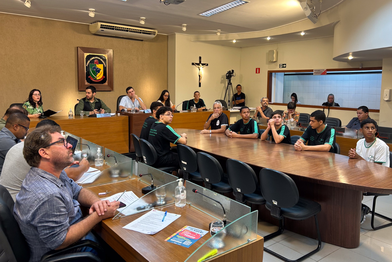 Vereador convida projeto da Escola Santa Rita de Cássia para reunião ordinária