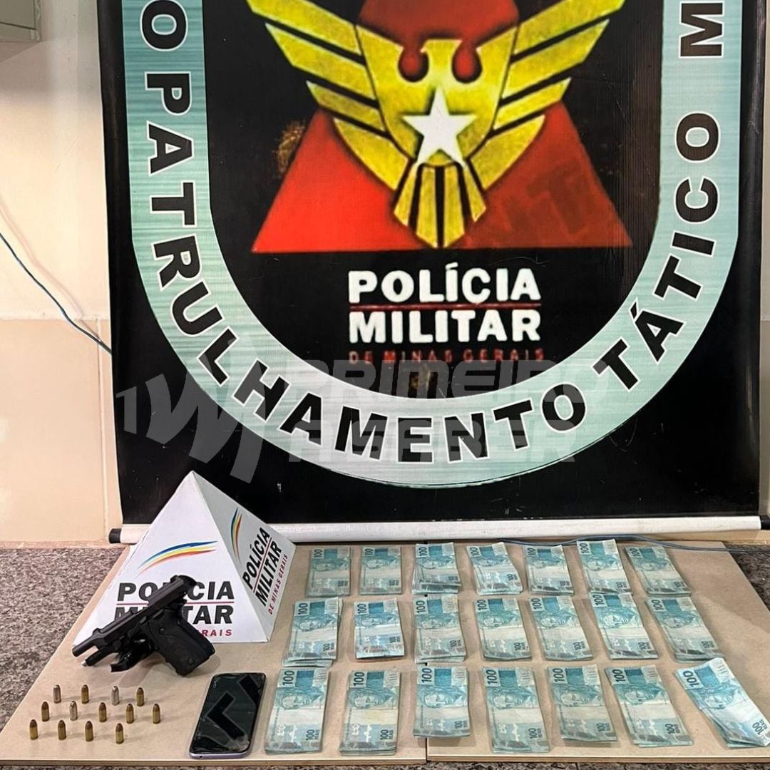 Homem é preso com arma de fogo e mais de R$ 20 mil no Nova Viçosa