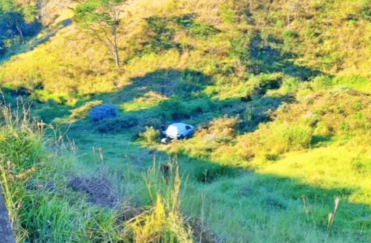 Casal Sobrevive a queda de carro em ribanceira entre Ervália e Muriaé
