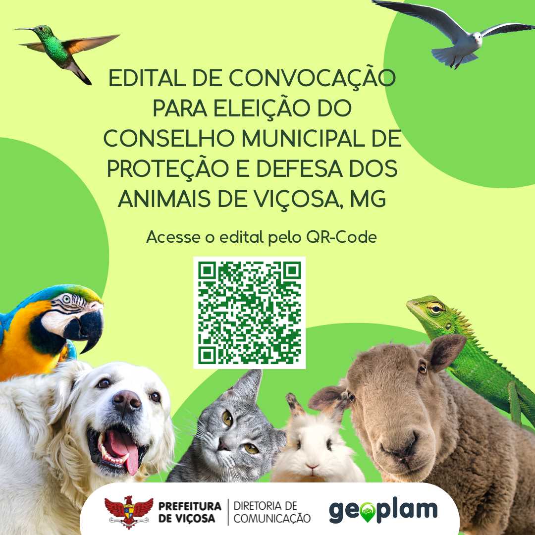 Inscrições abertas para Conselho Municipal de Proteção e Defesa dos Animais