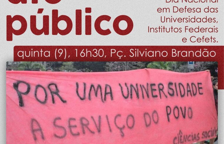 Aspuv realiza Ato Público hoje (9) em Defesa das Universidades