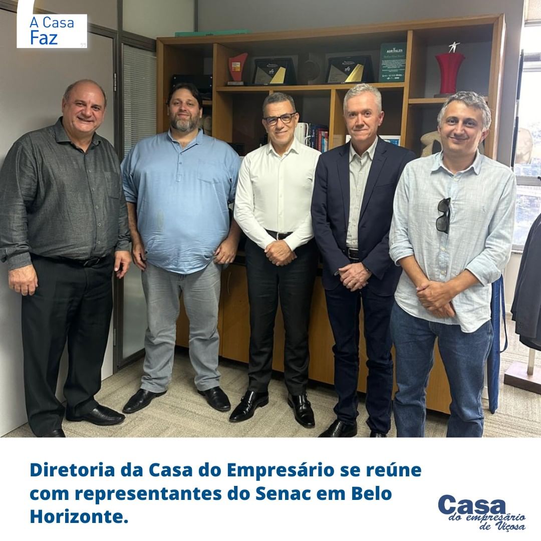 Casa do Empresário e Senac discutem novos cursos de gastronomia em Viçosa