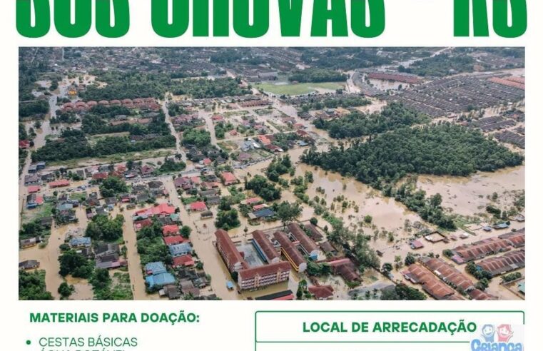 Criança Feliz encaminhará doações de Viçosa para famílias afetadas pela chuva no RS