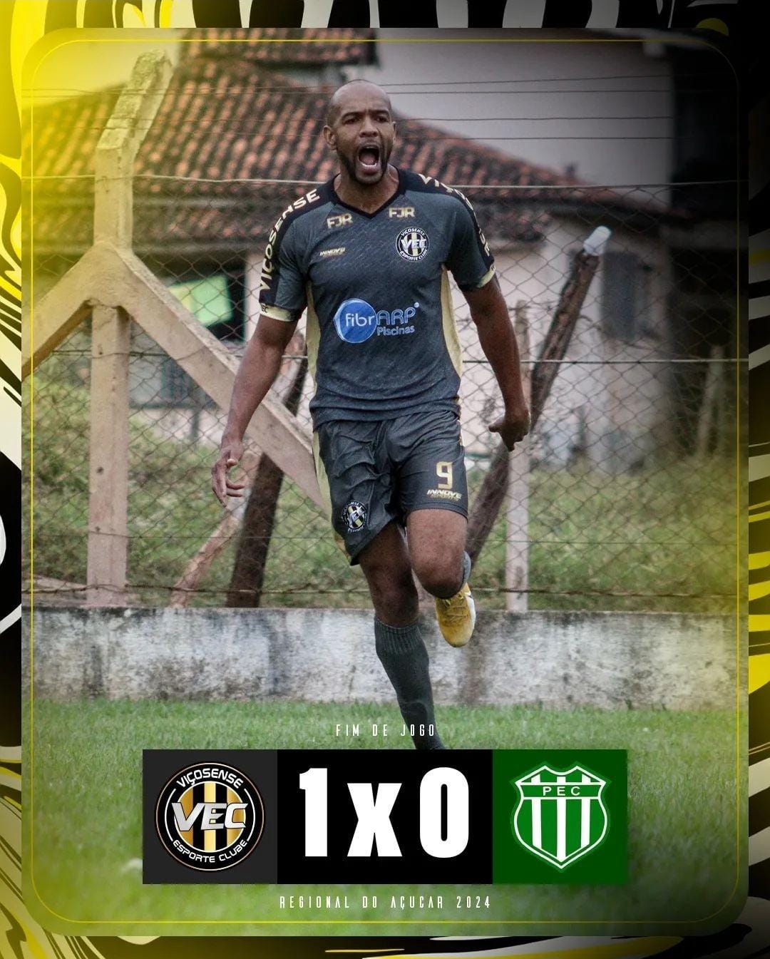Mesmo com um a menos em parte do jogo, Viçosense bate Piranga e estreia com vitória