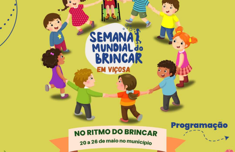 Prefeitura de Viçosa promove Semana Municipal do Brincar 2024