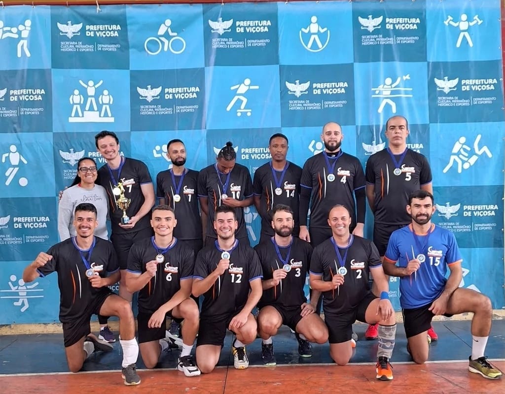 CRES-Viçosa se sagrou campeão da Copa Viçosa de Vôlei Masculino 2024