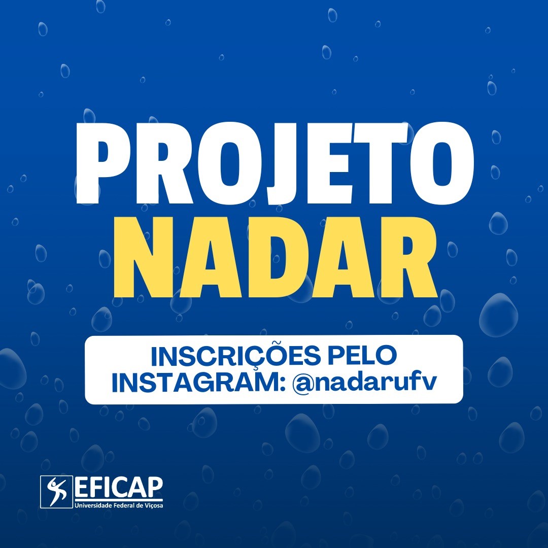 Projeto Nadar abre turmas para comunidades universitária e de Viçosa