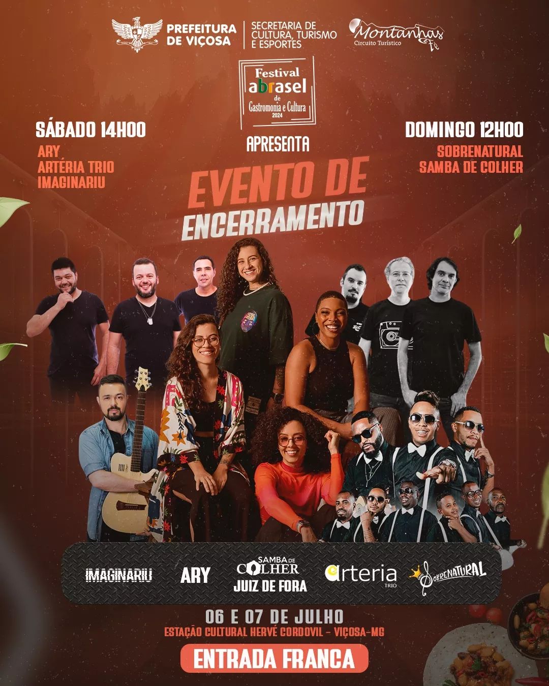 Encerramento do Festival Abrasel de Gastronomia e Cultura será neste fim de semana
