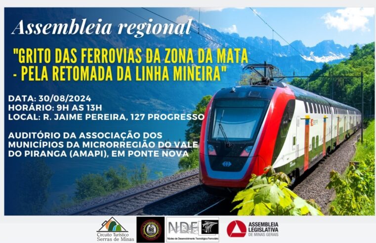 Assembleia debate retomada das ferrovias da Zona da Mata