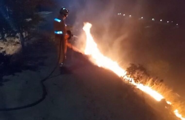 Incêndio atinge vegetação no Parque do Cristo em Viçosa