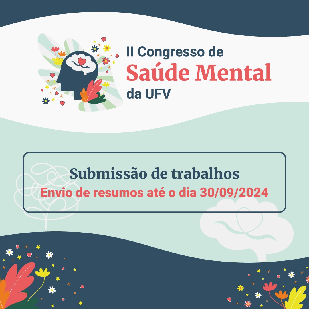 II Congresso de Saúde Mental da UFV recebe submissões de trabalhos