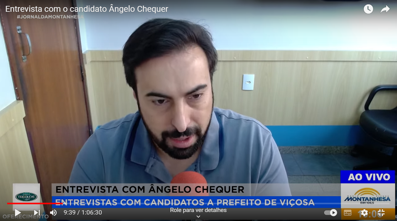 Ângelo Chequer é o quinto entrevistado da série de entrevistas da Rádio Montanhesa