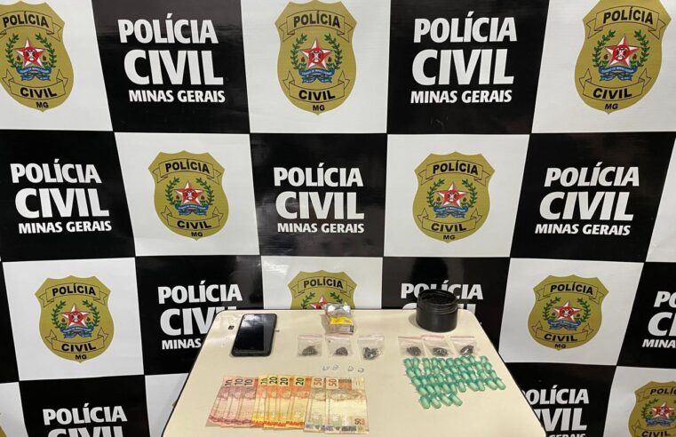 Homem é preso por tráfico de drogas em operação da Polícia Civil em Viçosa