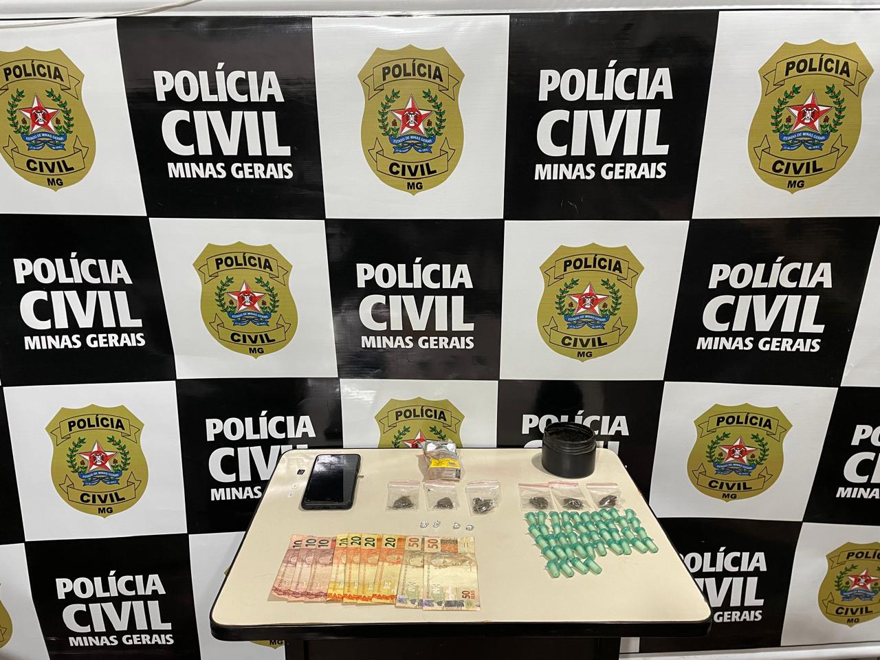 Homem é preso por tráfico de drogas em operação da Polícia Civil em Viçosa