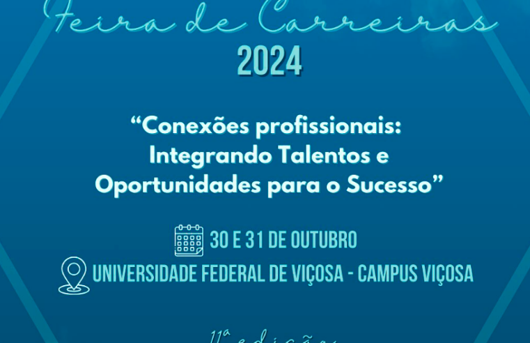 Feira de Carreiras da UFV acontece nesta quarta e quinta-feira
