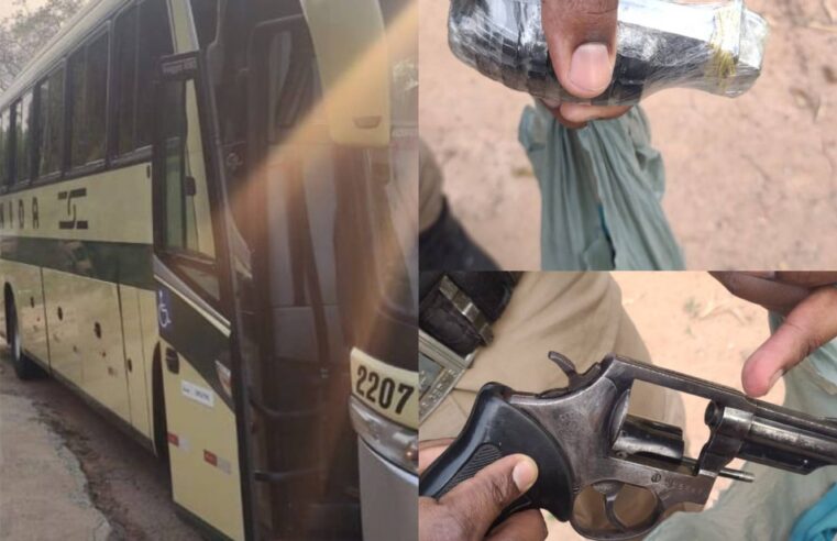 Adolescente é detida com granada e arma de fogo em ônibus que vinha para Viçosa