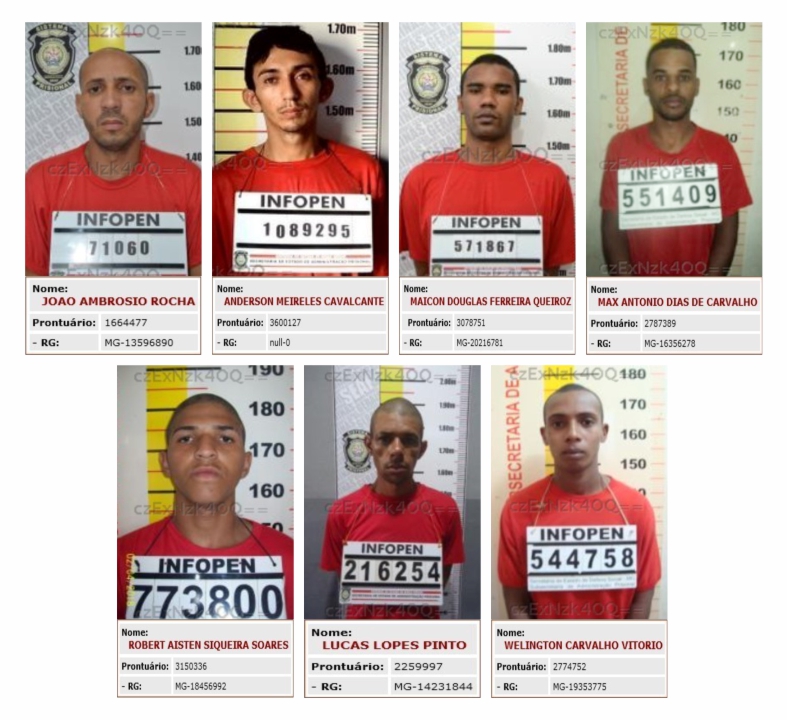 Sete detentos fogem do Complexo Penitenciário de Ponte Nova