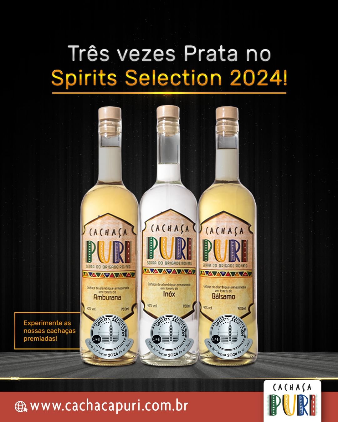 Cachaça Puri é premiada em concurso internacional de destilados