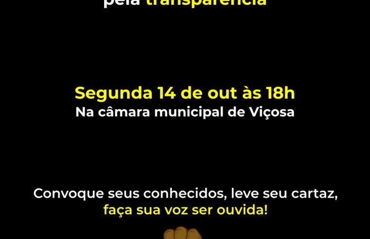 Protesto contra o aumento de salário dos vereadores é marcada para hoje (14)