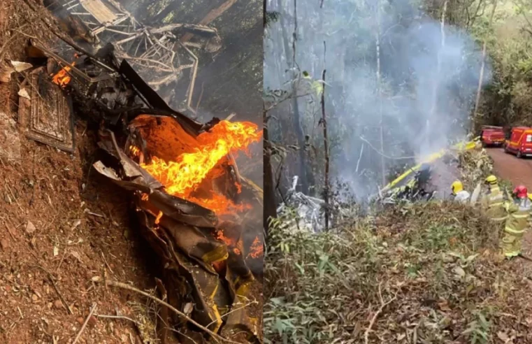 Helicóptero dos Bombeiros cai em Ouro Preto, na mesma região que avião agrícola caiu