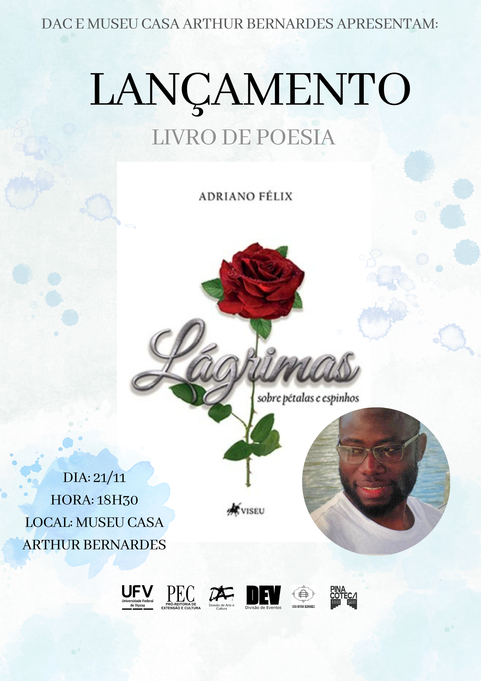 Nesta quinta-feira tem lançamento de livro de poemas na Casa Arthur Bernardes