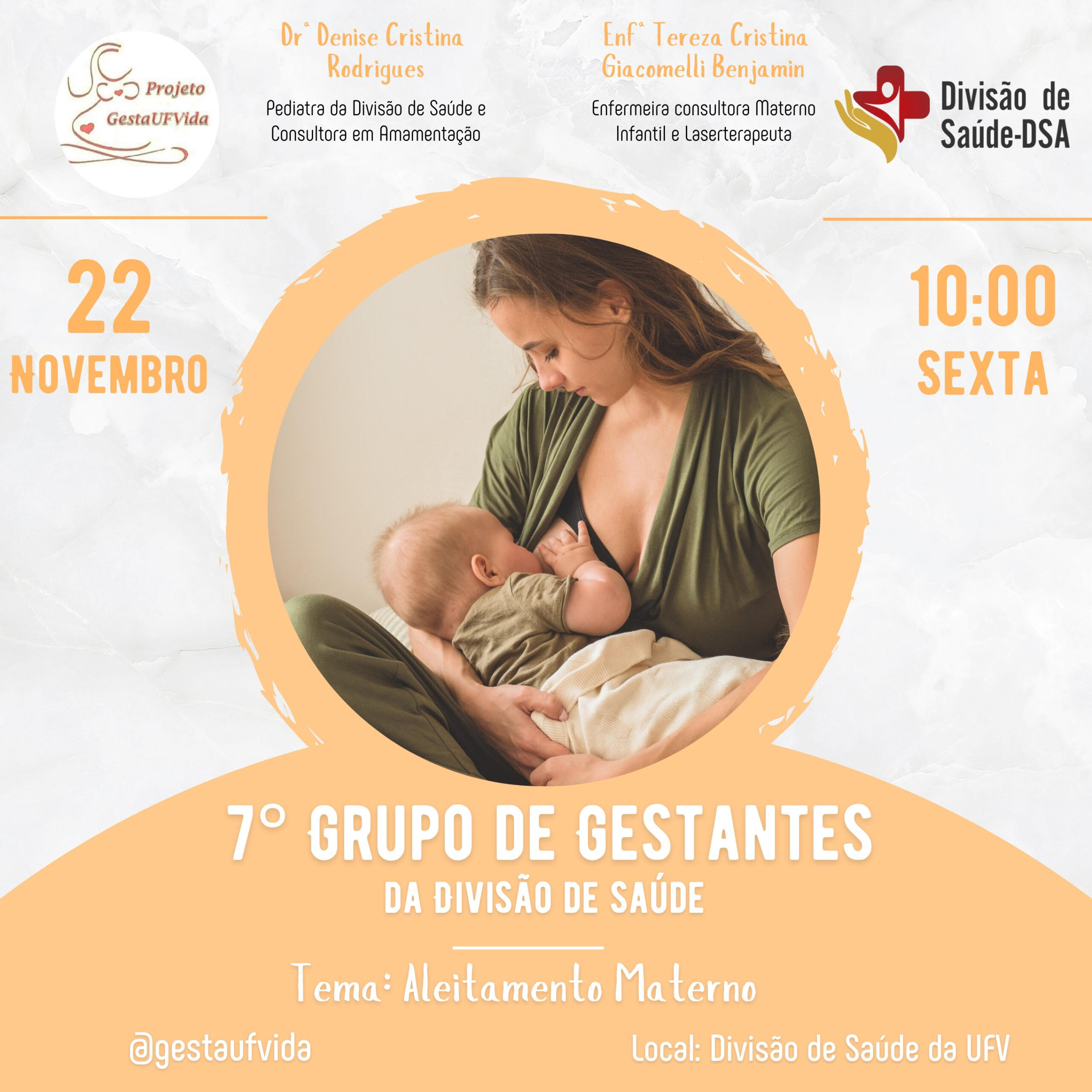 7º Encontro do Grupo de Gestantes aborda aleitamento materno
