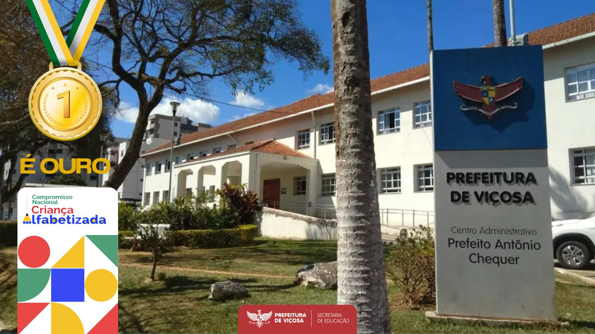 Viçosa conquista honraria do MEC por compromisso com a alfabetização de crianças